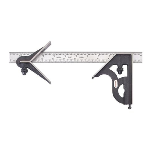 Steel Combination Square with Square and Center Head